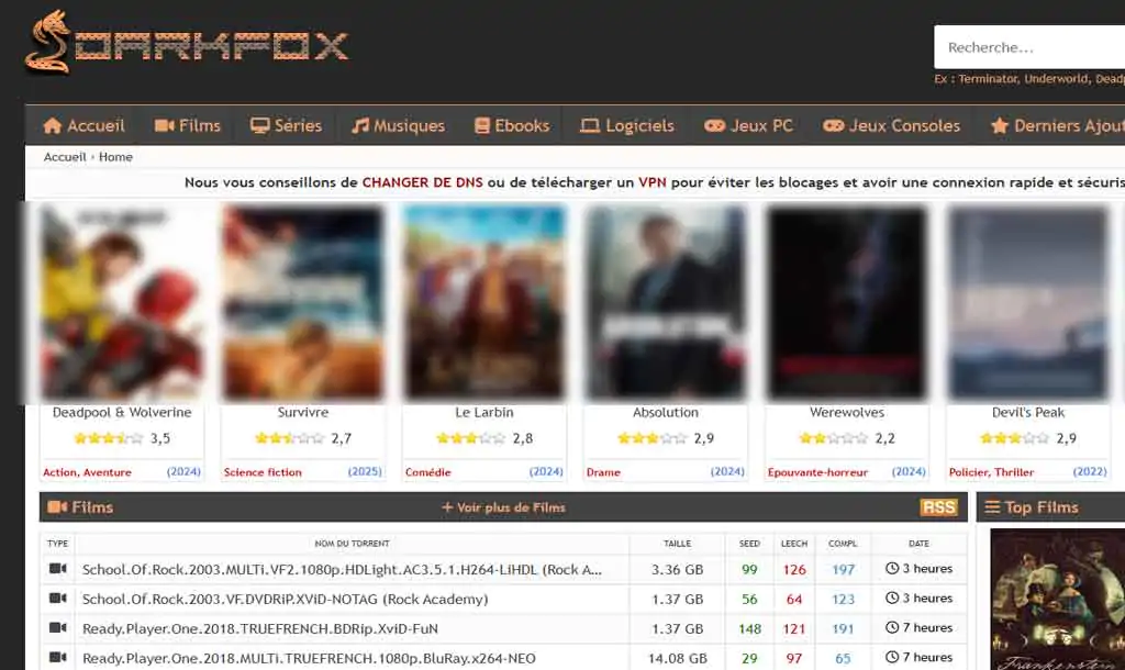 darkfox-site-Torrent-Français