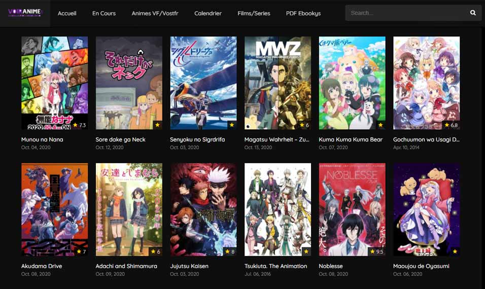 20 Meilleurs Sites d'Animes en Streaming en VF et VOSTFR