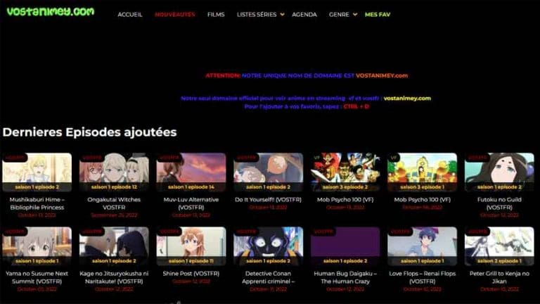 20 Meilleurs Sites d'Animes en Streaming en VF et VOSTFR