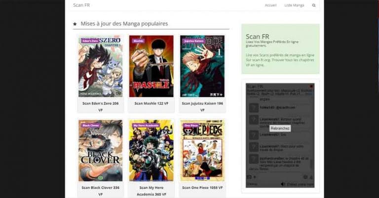 20 Meilleurs Sites de Scan Manga Gratuits en Ligne en VF