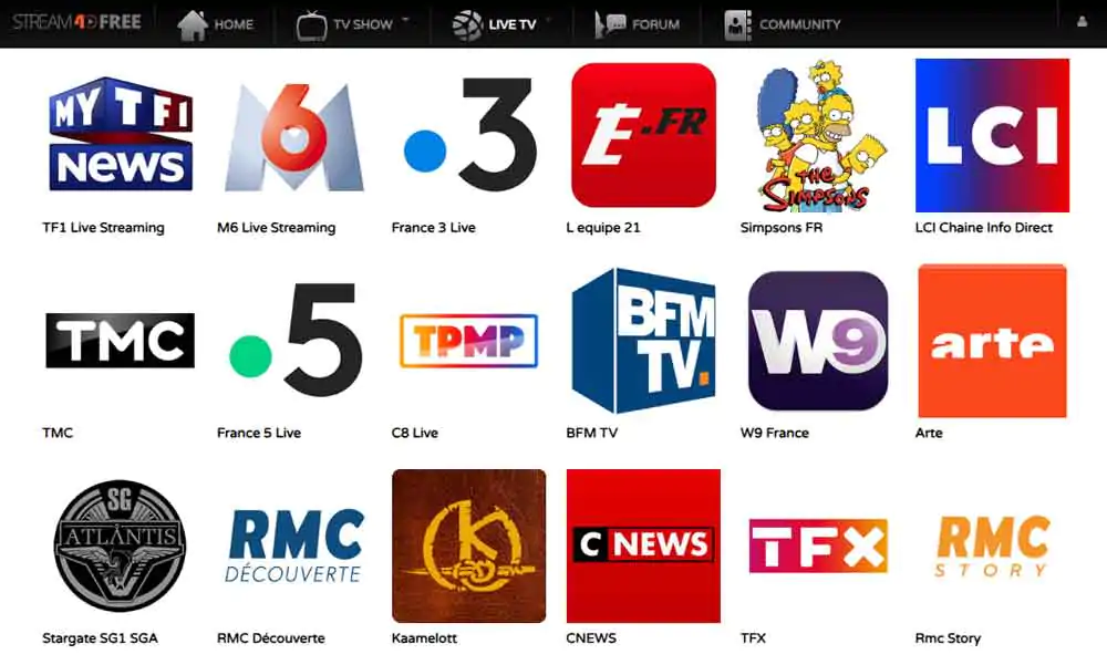 stream4free-Sites-Gratuits-pour-regarder-les-chaines-TV-Francaise-a-l-etranger-sans-VPN